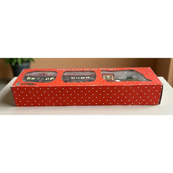 Holiday Trim 3pc. Porcelain Train Set - Picture 15 of 16